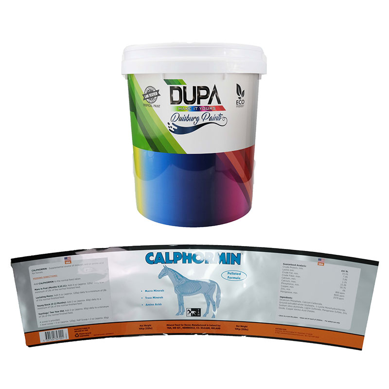 การฉีดขึ้นรูปถังเคลือบในฉลากแม่พิมพ์