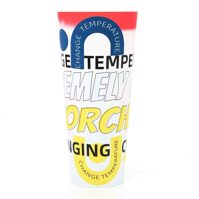 ถ้วยเปลี่ยนสีน้ำเย็น PP IML แบบฉีด PP