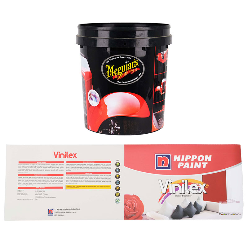 การฉีดขึ้นรูปถังสีน้ำมันในฉลากแม่พิมพ์