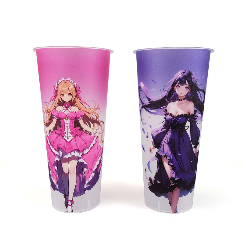 ถ้วย IML ฉีดพลาสติก PP สำหรับเครื่องดื่ม