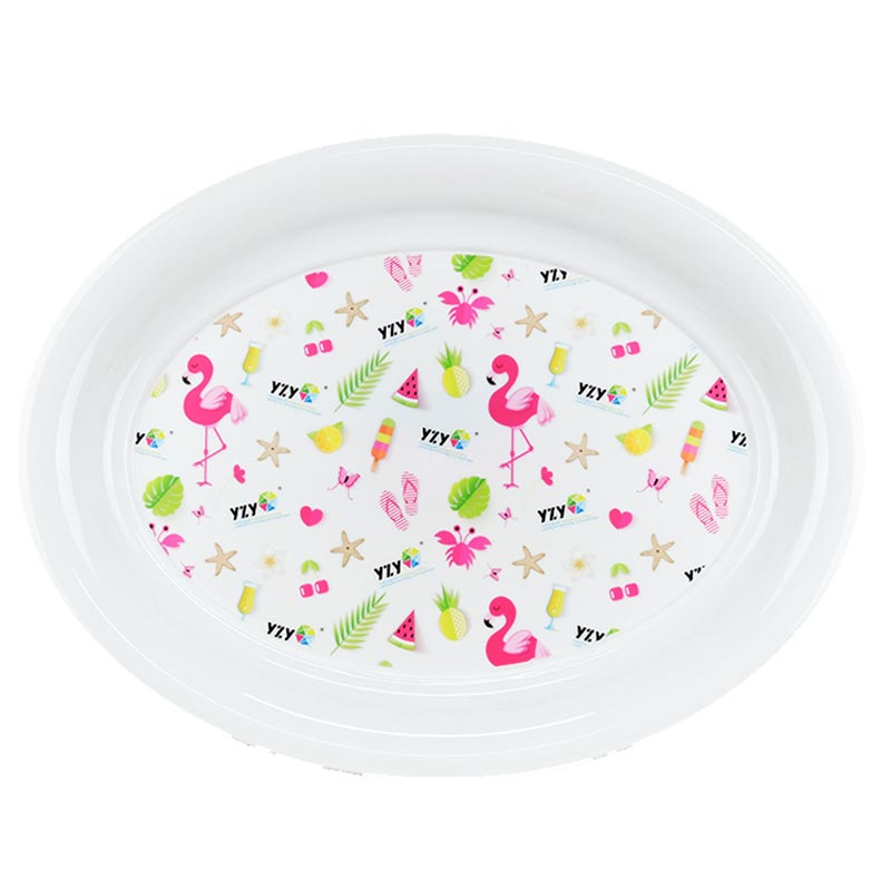 การฉีดขึ้นรูปจานข้างในฉลากแม่พิมพ์